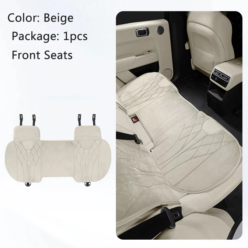 For Toyota RAV4 Land Cruiser Prado Highlander Fortuner Corolla Cross Car Winter Suede Thick Warm Seat Cover Auto Anti-Slip Mat