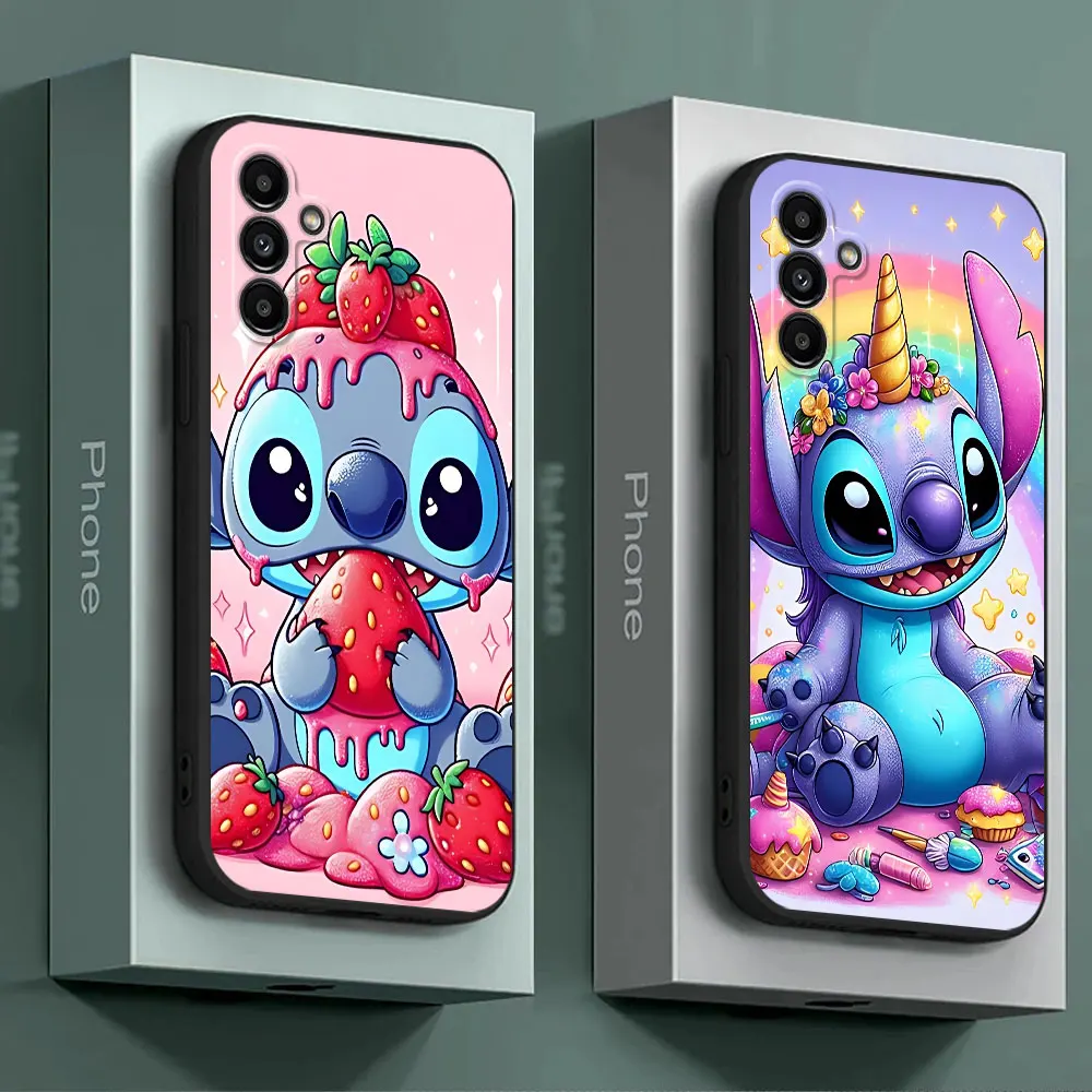 Disney Cartoon Cute Stitch Case for Samsung Galaxy A41 A04s A40 A02s A10 A10s A50 A03 Core A51 A04e A20e A01 A31 A04 A70 Cover