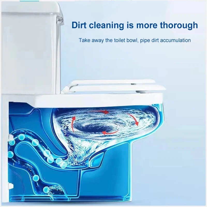 120Pcs Toilet Cleaner Sheet for Mopping Toilet Cleaning Hygiene Toilet Deodorant Yellow Dirt Toilet Cleaning Products view 3