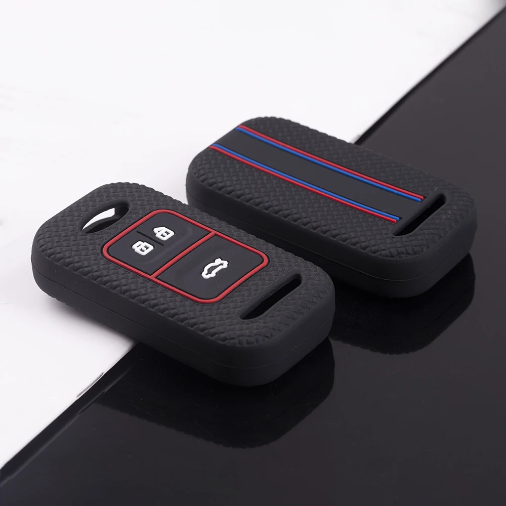 3 Buttons Silicone Car Key Case For  Chery Tiggo 8 7 5X 2019 2020 Smart Keyless Remote Fob Protect Case
