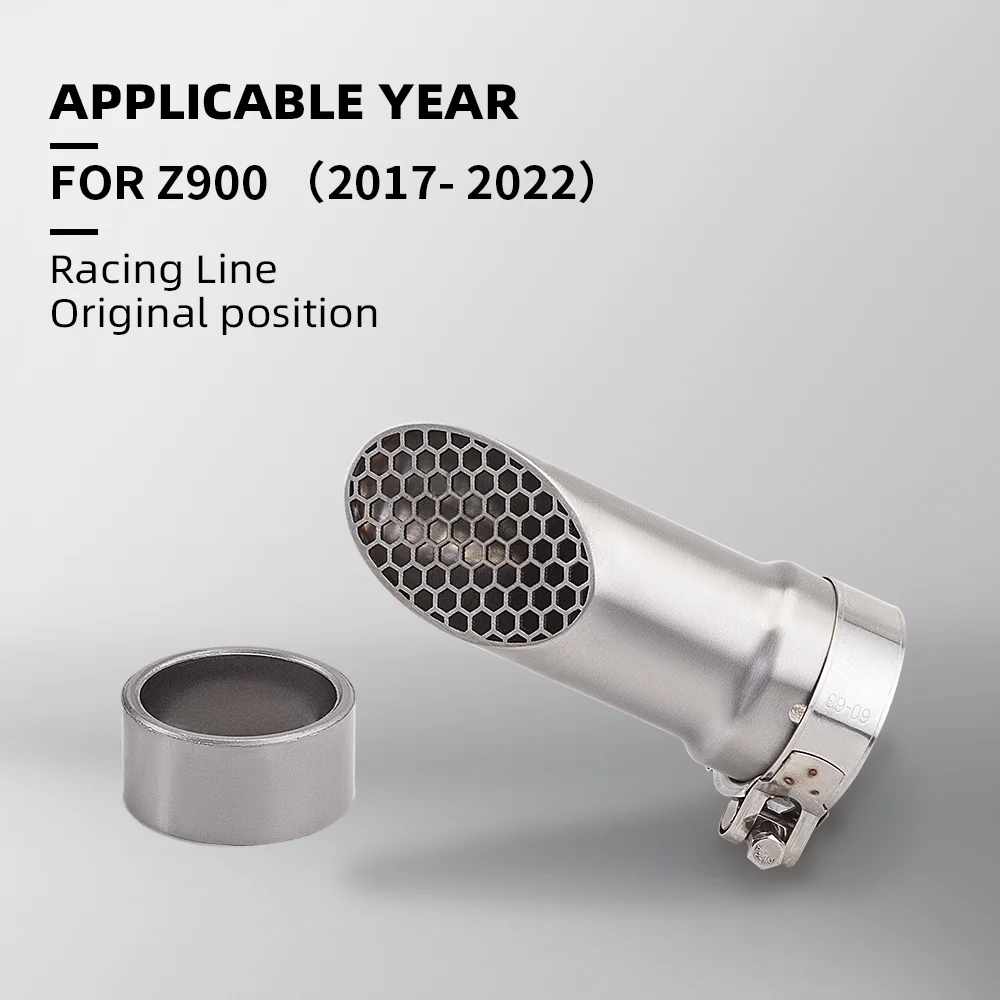 

Надеваемая выхлопная система мотоцикла для Z900 Z900e A2 2017-2022, глушитель из нержавеющей стали с сеткой