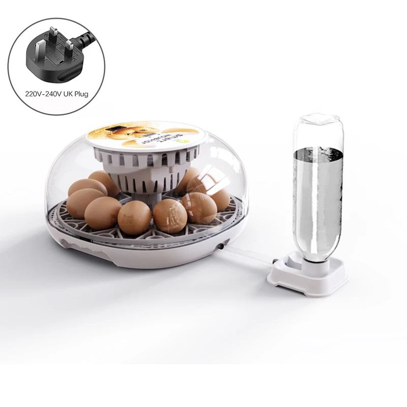 Huishoudelijke kleine kip, eend, gans eierincubator voeg automatisch water toe Intelligente temperatuurregeling 12 incubators
