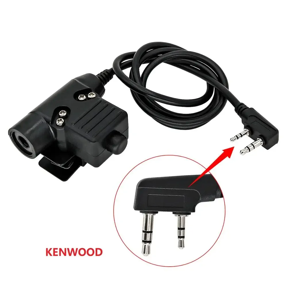 TCIHEADSET U94 PTT System Military Tactical headset Adapter Push to Talk for Kenwood /Motorala 2-way/Motorola/ICOM/Midland/Phone