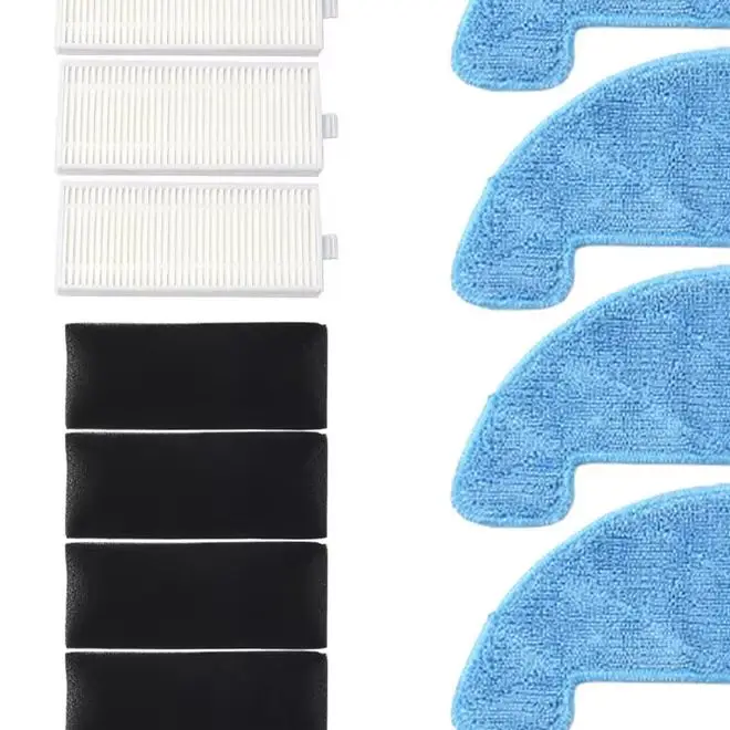 Kit de Substituição de Escova Lateral Principal, Filtro e Pano de Limpeza para Aspirador Robô Coredy R3500 R3500S R550 R/600 R650 R700 - Peças de Reposição