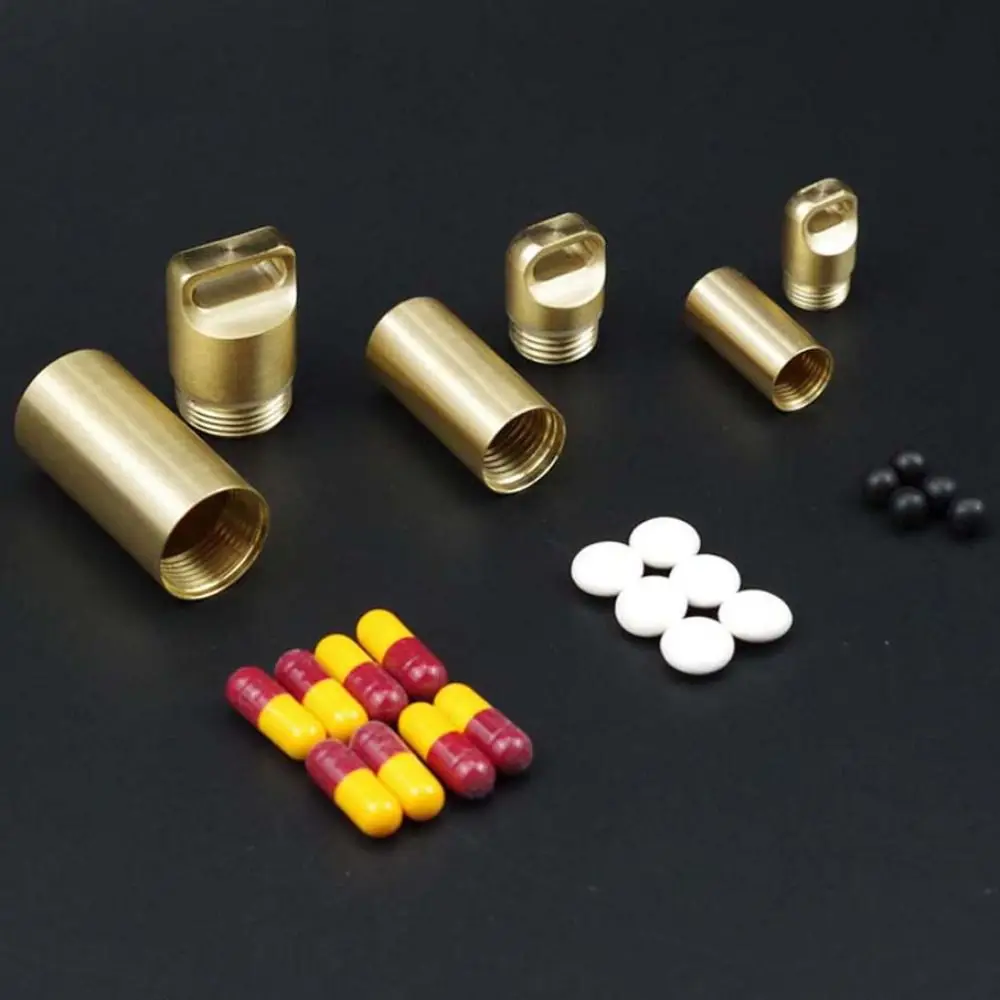 Moisture-proof Hang Buckle Pill Tablet Container Waterproof Travel Pill Case Capsules Organizer Pill Box Granule Storage Box