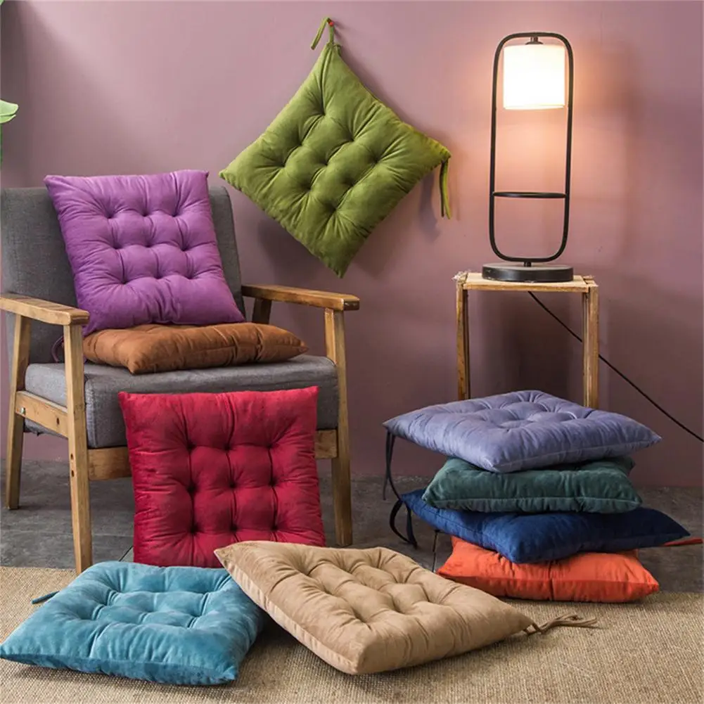 40cm Flannel Chair Cushion Sofa Throw Pillow Soft Stuffed Office Chair Cushion Living Room Decoration Seat Cushion Pad Chair Pad