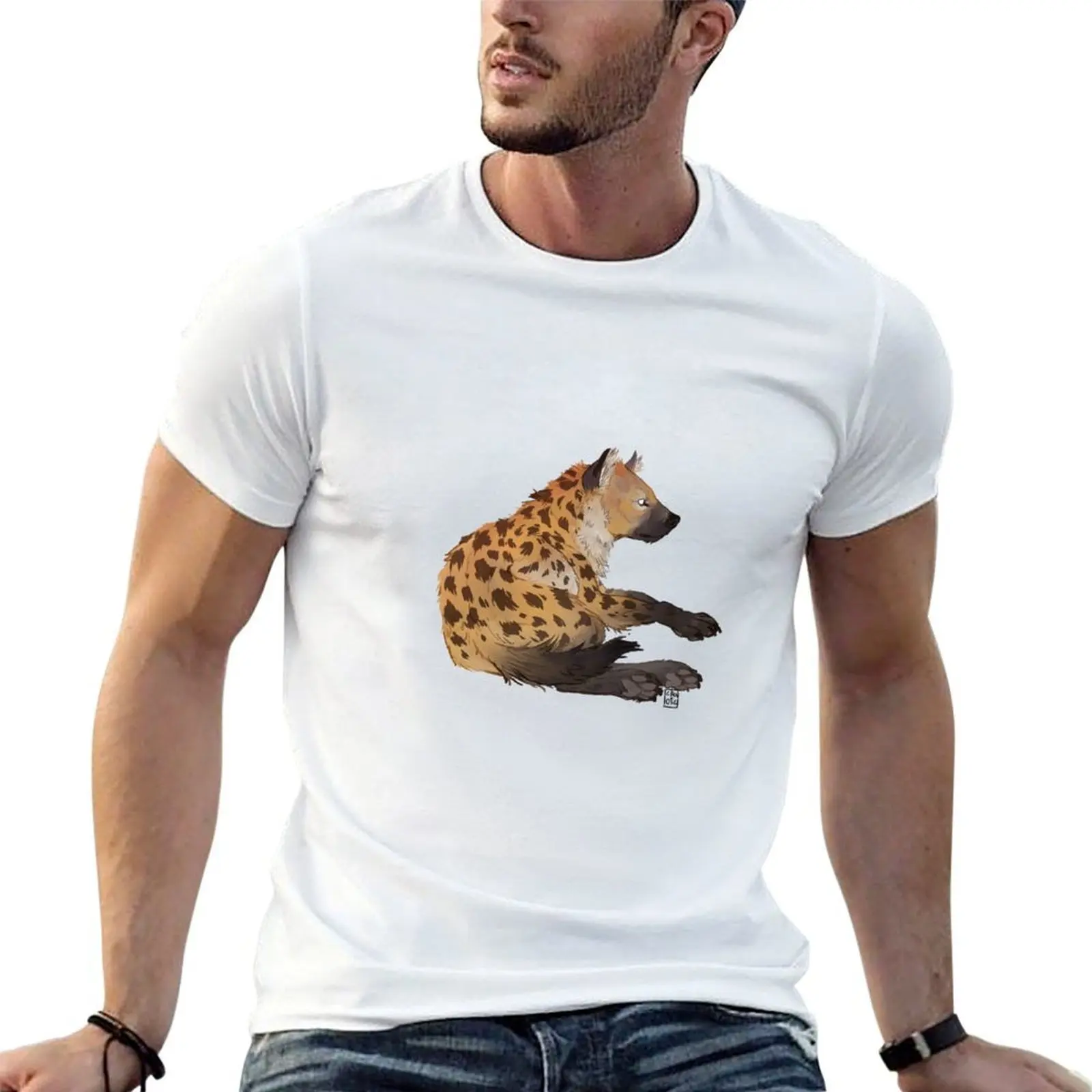 

Loaf Spotted hyena T-Shirt cotton tshirt 100% essential t shirt T-Shirt