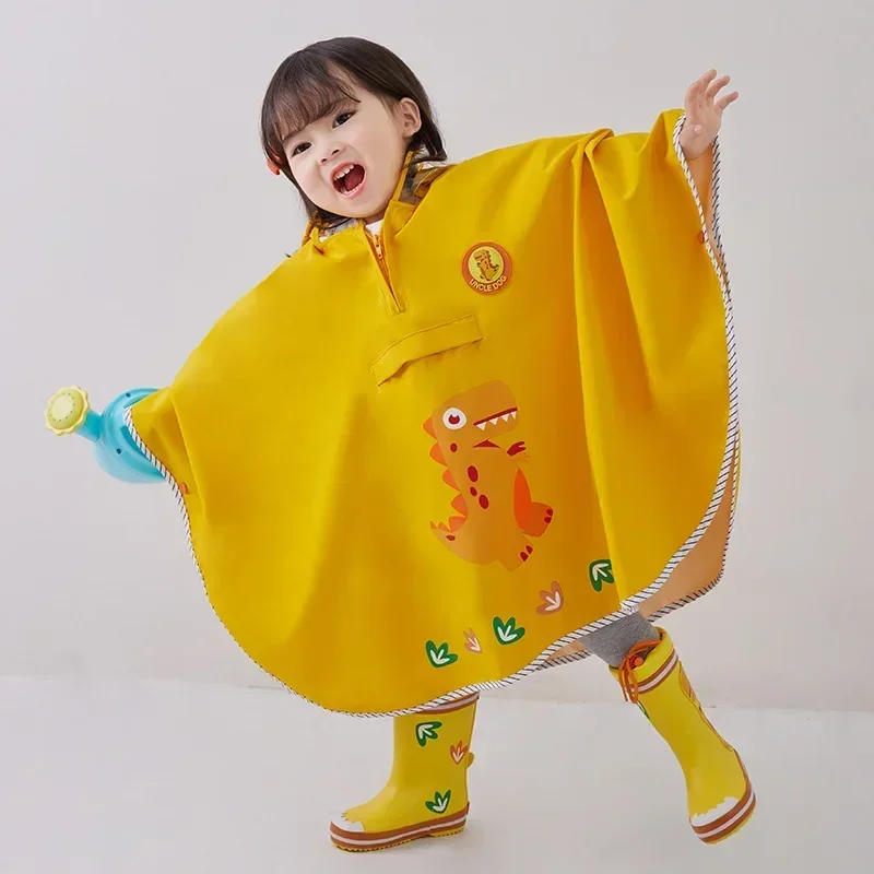 

Yellow/Pink/Blue Children's Waterproof Raincoat Coat Rain Gear Baby Cloak Windbreaker Girl Boy