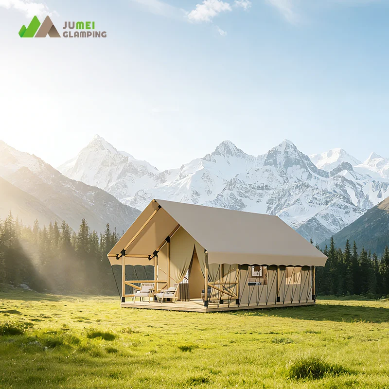 High Quality Supplier Manufactures Luxurious and Comfortle Family Resort Hotel Glamping Safari Tent
