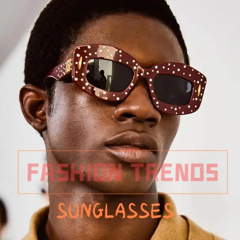 Fashion personality irregular full star sunglasses ladies daily trend wear accessories men's outdoor ultraviolet driving glasses