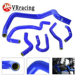 VR-mavi ve sarı silikon radyatör hortumu kiti Honda Civic için SOHC D15 D16 EG EK 92-00 ile 6 adet PQY logo VR-LX1303C-QY