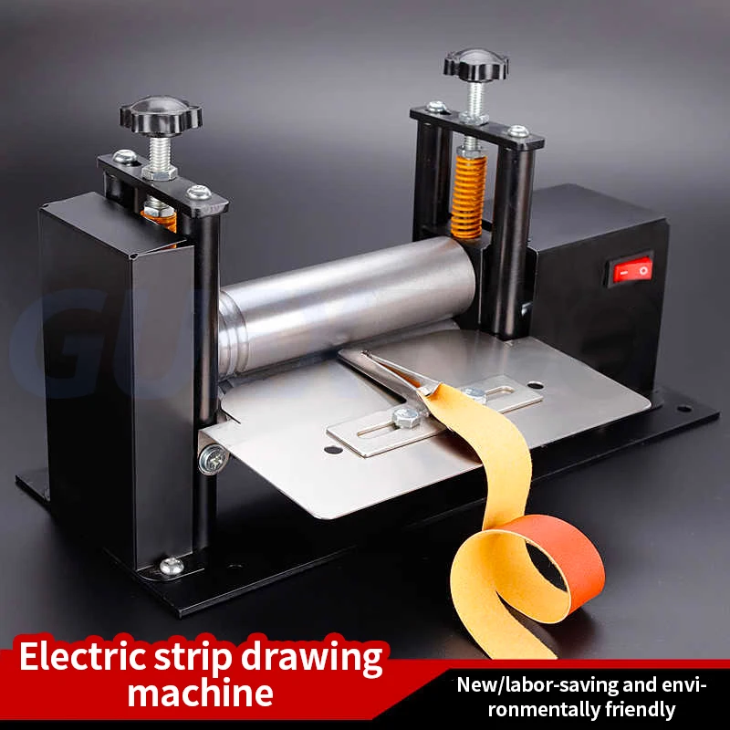 Electric Hand Crank Small Leather Drawing Machine Small Leather Stripper Manual Rubber Hose Machine Leather Laminating Machine