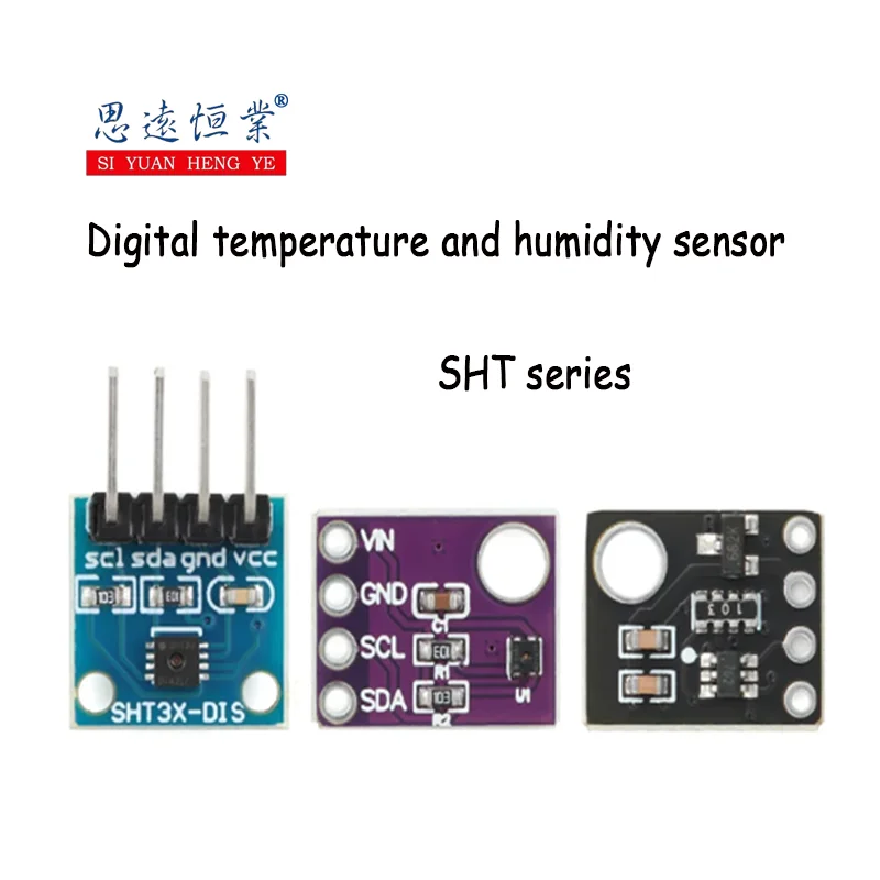 Digital temperature and humidity sensor detection modules: GY-SHT21, GY-SHT30, GY-SHT31, GY-SHT35, GY-SHT40, GY-SHT41, GY-SHT45