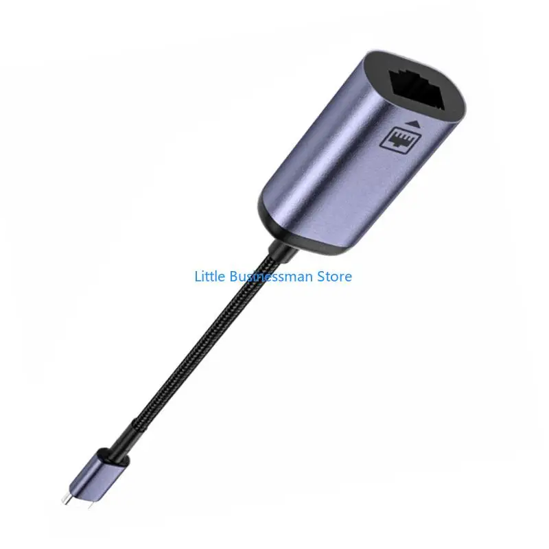 Type C to RJ45 Ethernet Adapter USB C to RJ45 Supporting Ethernet Networking M76A