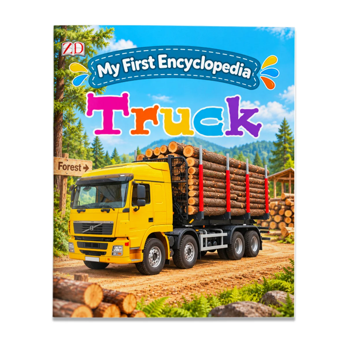 My First Encyclopedia Trucks for Kids, Colorful Picture Learning Guide with Pickup Trucks, Dumpers, Forklifts, Road Rollers