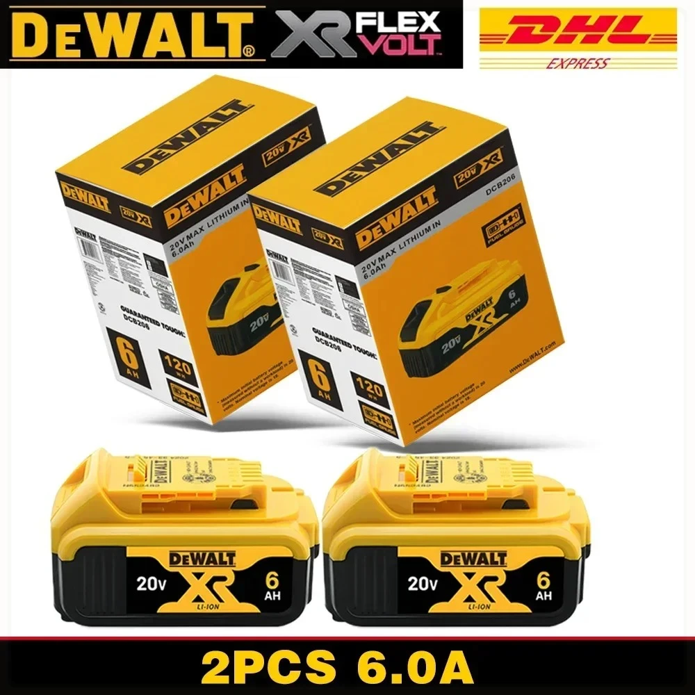 

2025 New 100% Original 6Ah 20V Original Dewalt Power Tool Battery DCB206 20V 6.0Ah Battery DCB206 20V Battery DCB205 DCB200