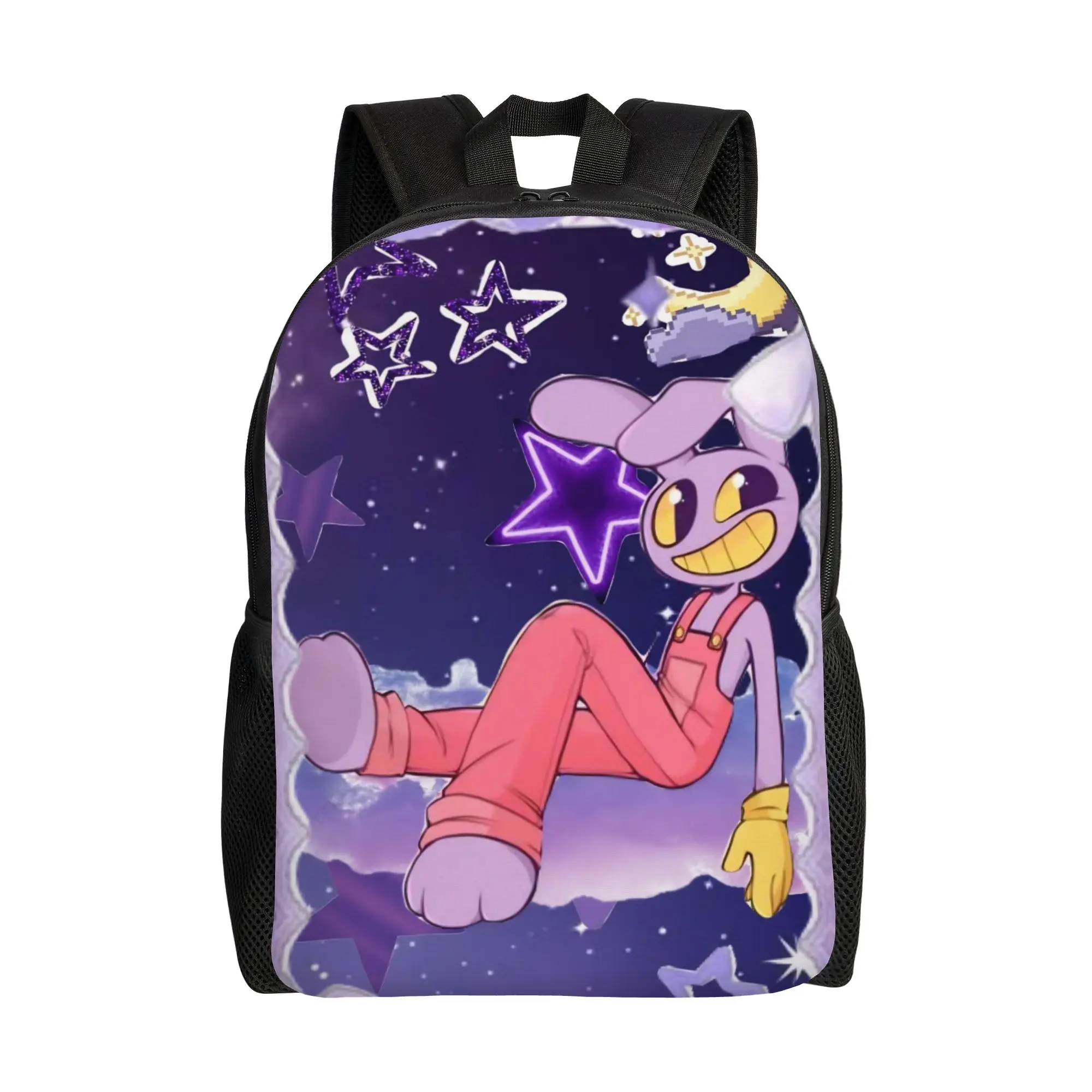 Jax Cartoon Digitals Circus Backpack Sports High School  Daypack for Men Women Laptop Computer Canvas Bags