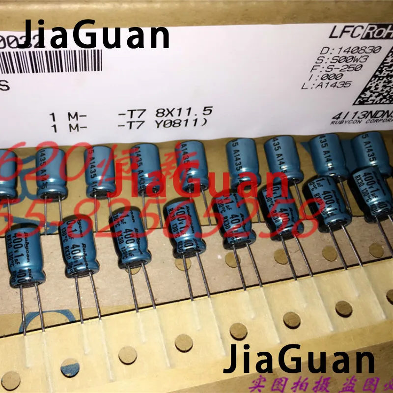 

50PCS NEW 400RX301M RUBYCON RX30 400V1UF 8X11.5MM Electrolytic Capacitor rx30 1uF/400V 130 degrees 1UF 400V