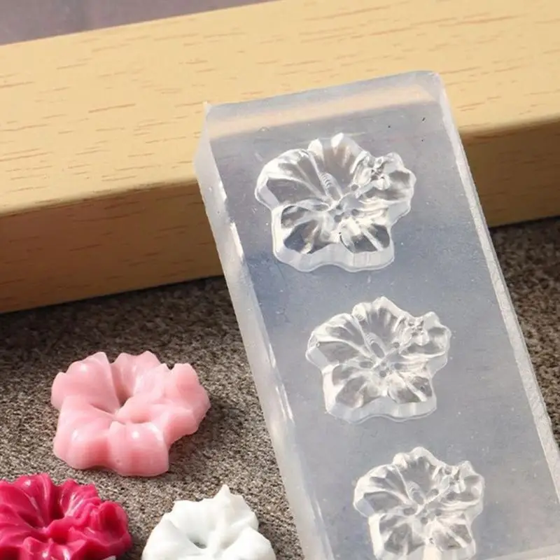 

91AF Multi Use Silicone Flower Shapers Professional 3D Gel Sculpting Forms 4 Pieces Set Flower Decorations
