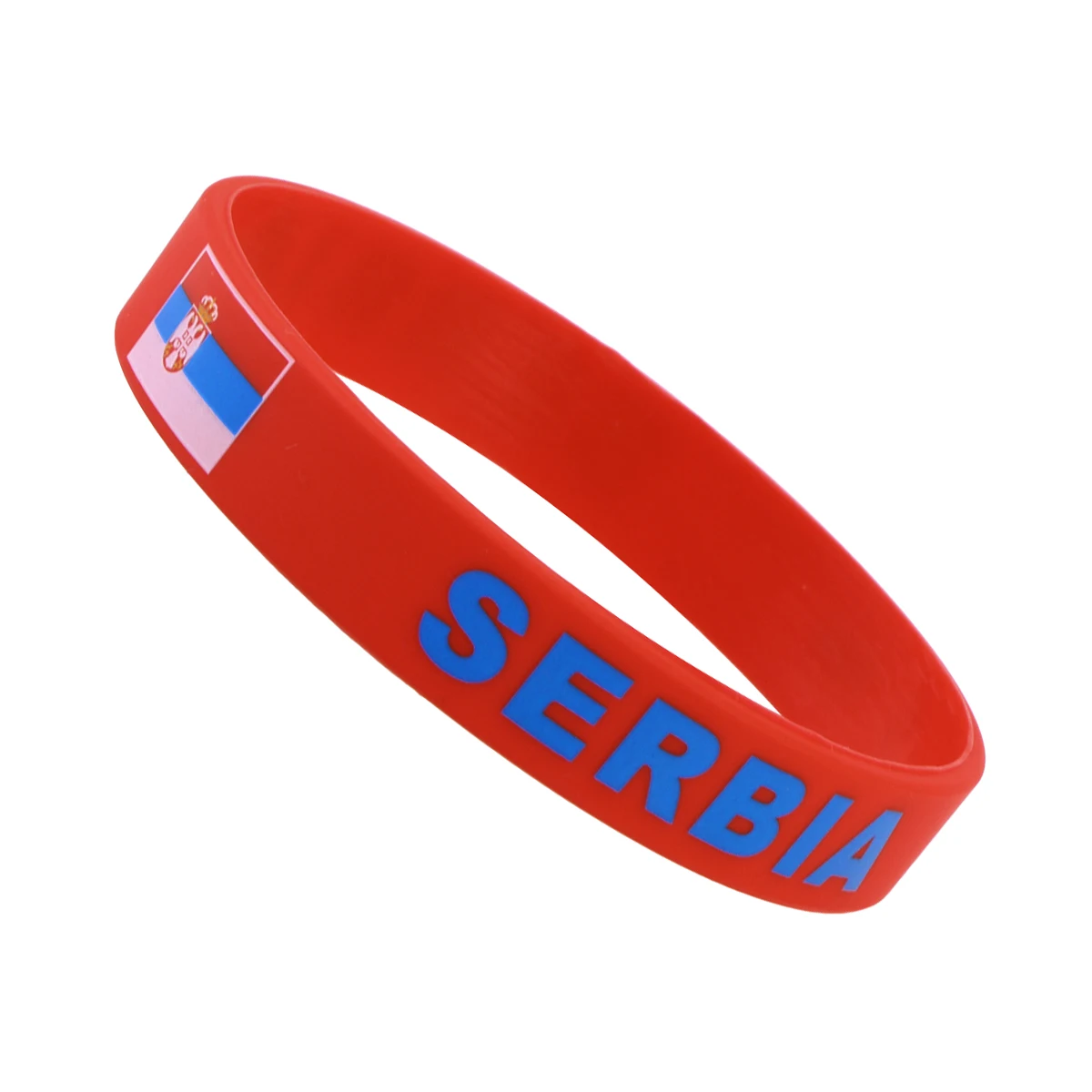

6 pcs Silicone Wristbands Durable One Size Fits Most Country Flag Bracelets For Football Match Games