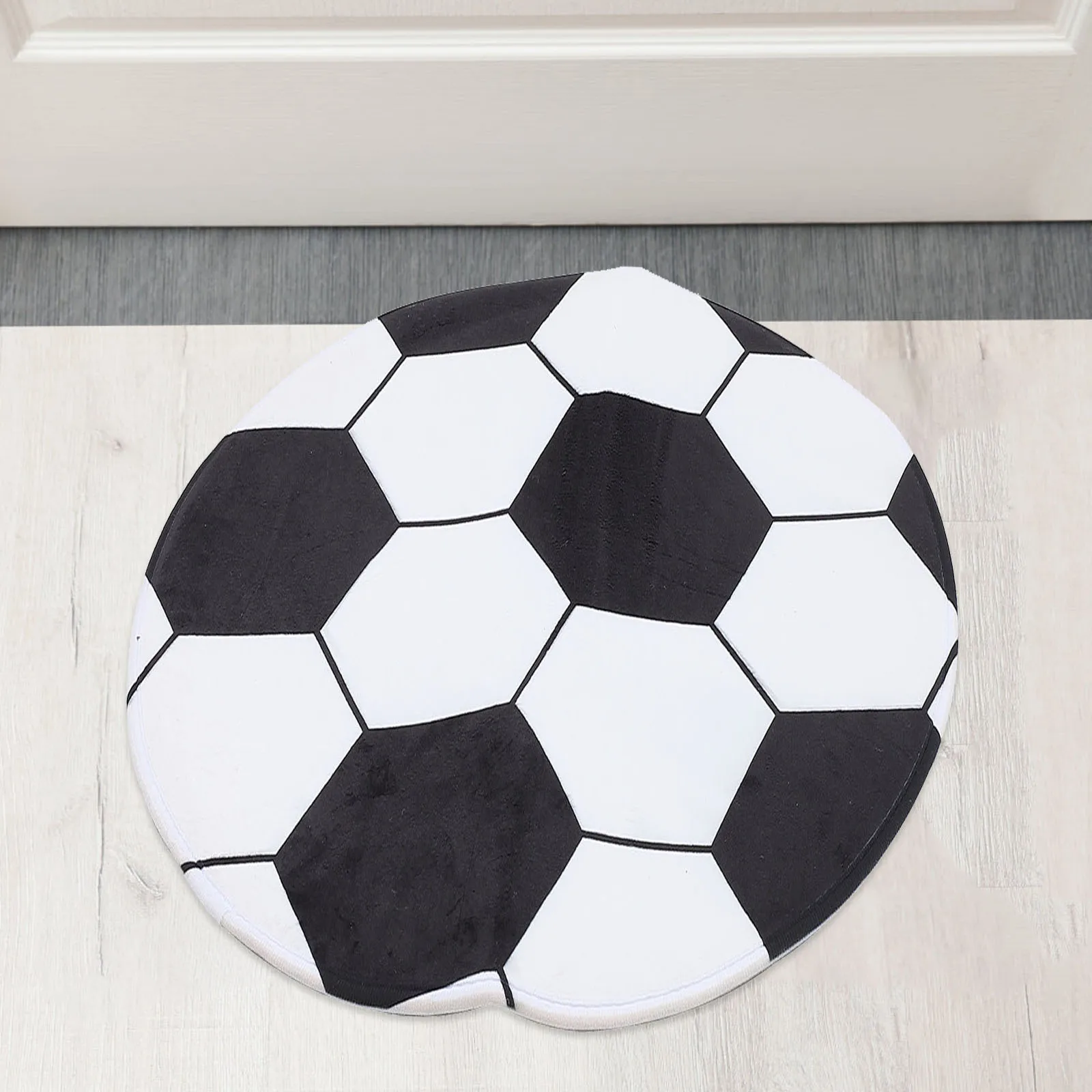 

Soccer Area Rug Round Shaped Football Carpet Decorative Mat for Home Decoration Round Soccer Rug Football Carpet