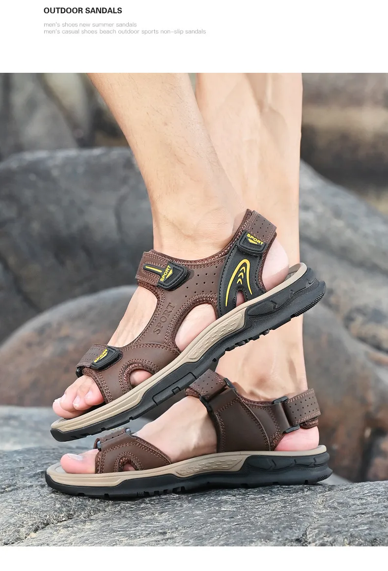 Sommer Herren-Sandalen Lässige Bequeme Sandalen 2025 Neue Designer-Sneaker Leichte Outdoor-Sandalen Strandsandalen Herrenschuhe – Detail 21