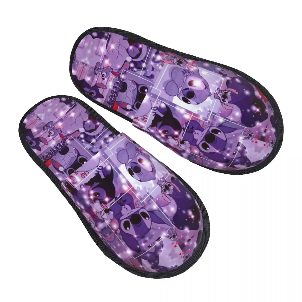 

Custom Vintage Stitch Heart Guest Slippers for Hotel Women House Slipper