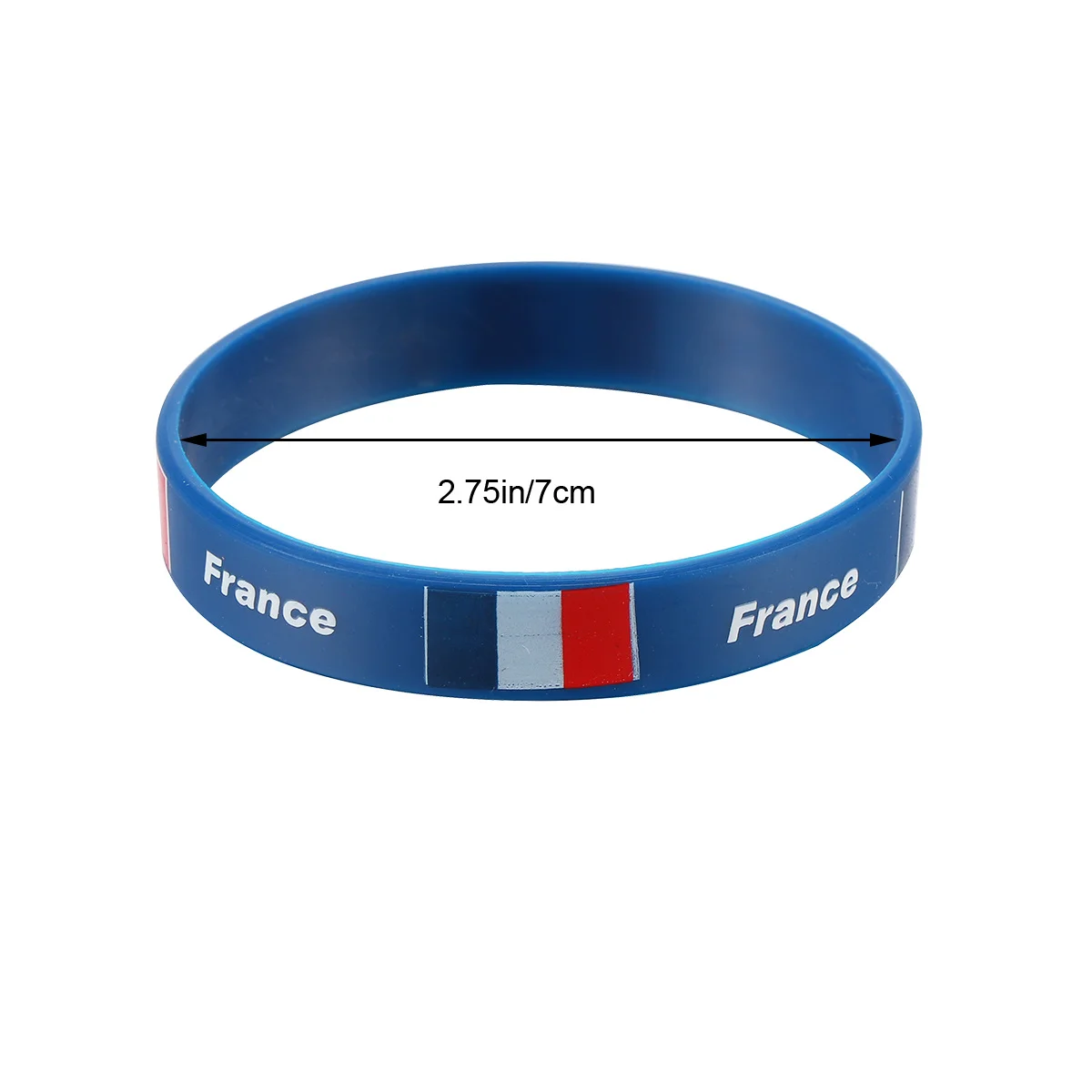 6-teiliges Silikon-Armband mit Landesflagge, Armband für Sportfans, langlebig, weiche Armbänder, Einheitsgröße, passend für die meisten