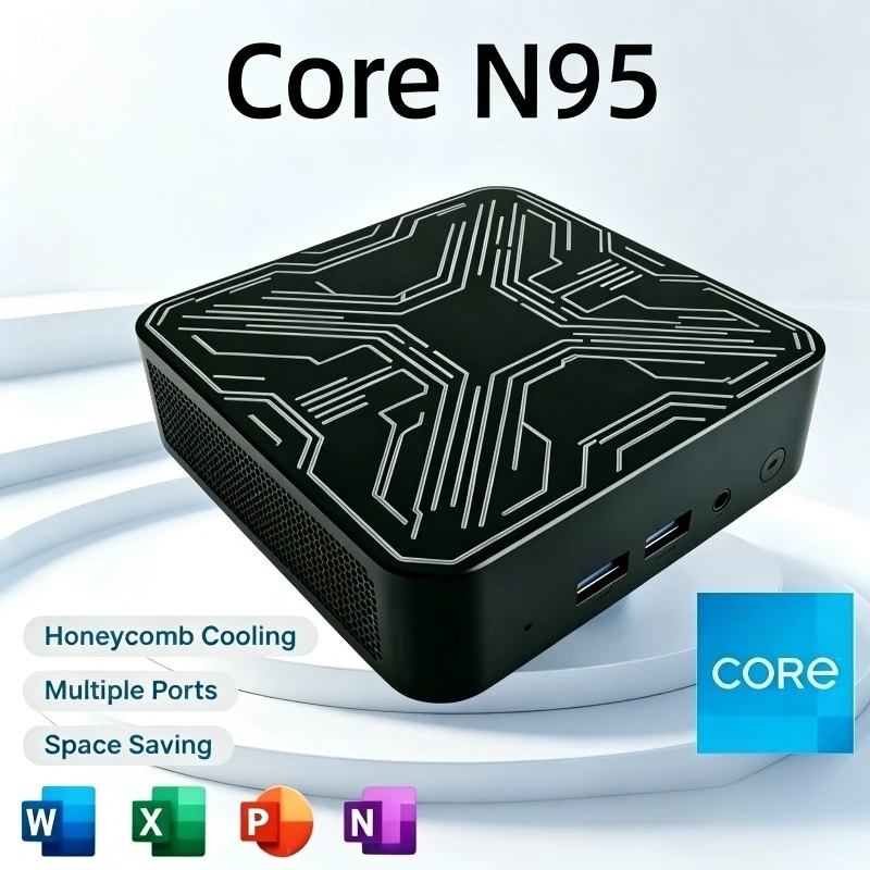 Mini PC Portable Intel Core N95 Mini Computer 16GB RAM 1TB/2TB SSD Gamer 1000M Ethernet Gaming PC Desktop In Stock