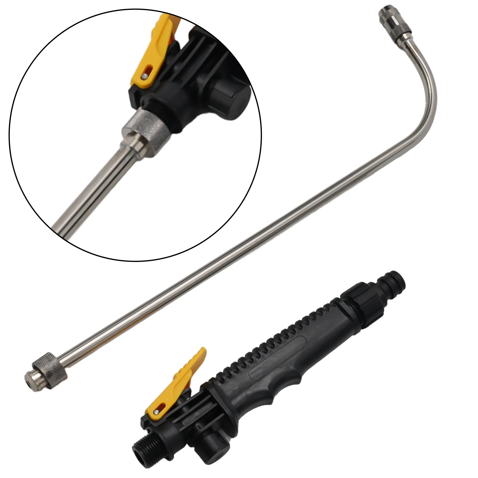 Powerful Water Washer Wand, 2 In 1 Nozzle Spray Wand With Adjustable Flow Controls, Suitable For Cleaning Cars, Decks, And More