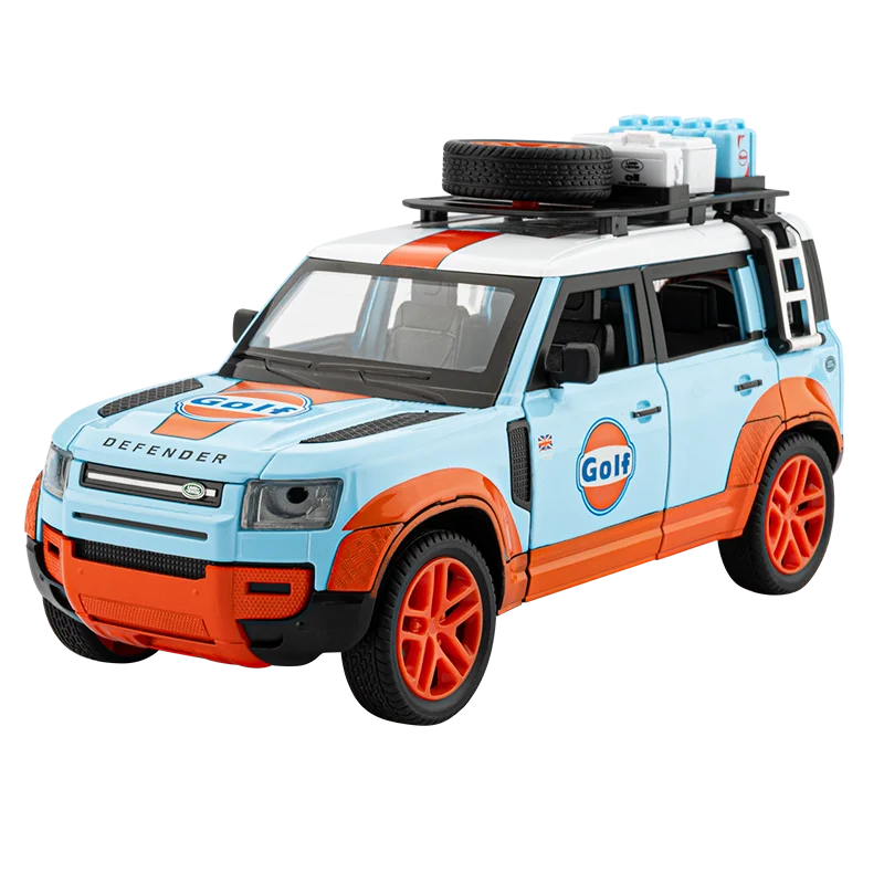 1/24 لاند روفر ديفندر باي طبعة نموذج سيارة محاكاة سبيكة على الطرق الوعرة مركبة الصبي لعبة جمع هدايا مزخرفة