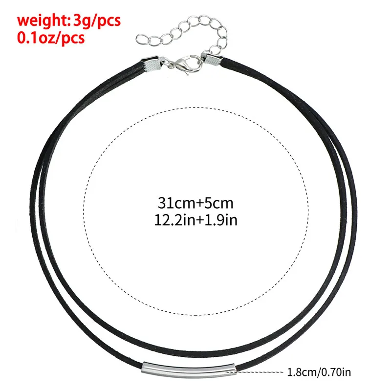 الأزياء أنبوب المخملية المختنق قلادة للنساء الحد الأدنى الترقوة مجوهرات السيدات الأسود طبقة مزدوجة القلائد القصيرة الملحقات