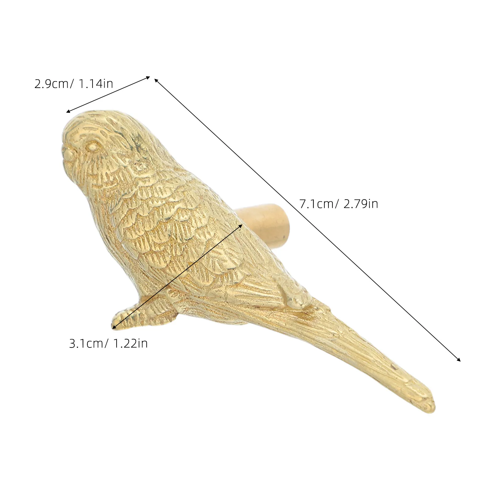 Gold Bird Knobs Brass Animal Cabinet Knobs Vintage Brass Door Pulls for Kitchen Cabinets Bedroom Dresser Bathroom Vanity