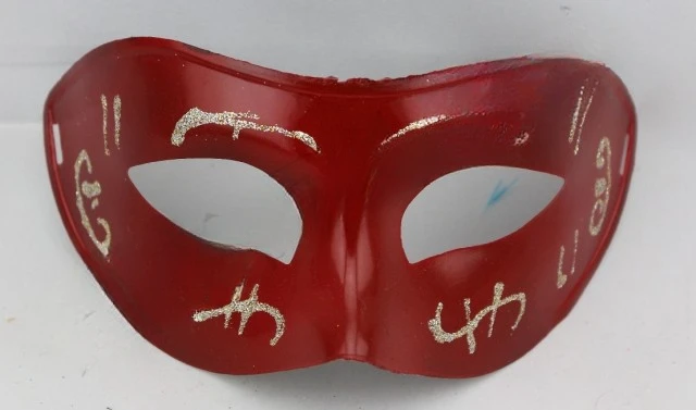 Mask Princess Ball Mask Flat Head Smooth Plate Painted Mask Halloween