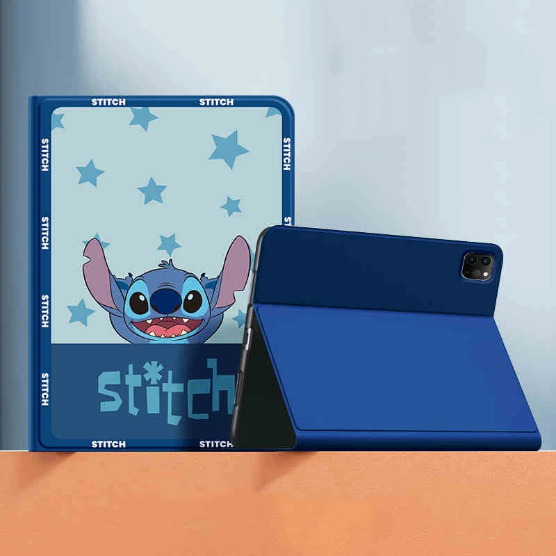 

Mickey Ipad Case For Ipad 10th Generation Cartoon Stitch Cover for Pro 20 21 22 12.9inch Mini4/5 Air4/5 10.9inch Tablet Cases