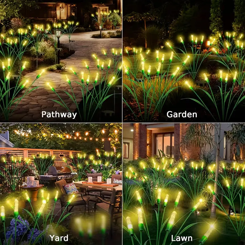Solar Bubble Reed Light Solar Lawn Light Garden Decorative Light Outdoor Waterproof Wireless Suitable Patios Courtyards Pathways