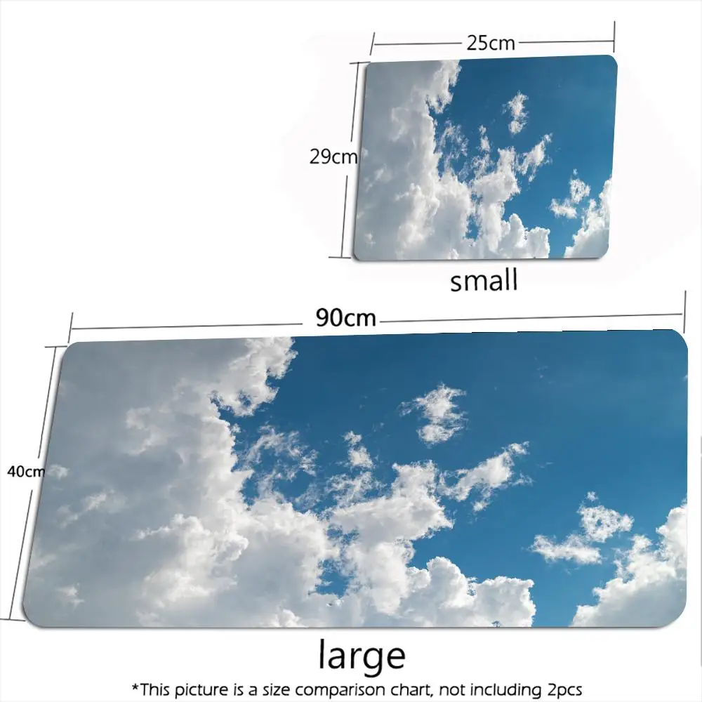 

Clear Sky Whispers Mouse Pad Multi-Size non-slip Gaming mouse pad Gamer E-Sports Mouse Mat Game Mechanical Keyboard XXL Desk Mat