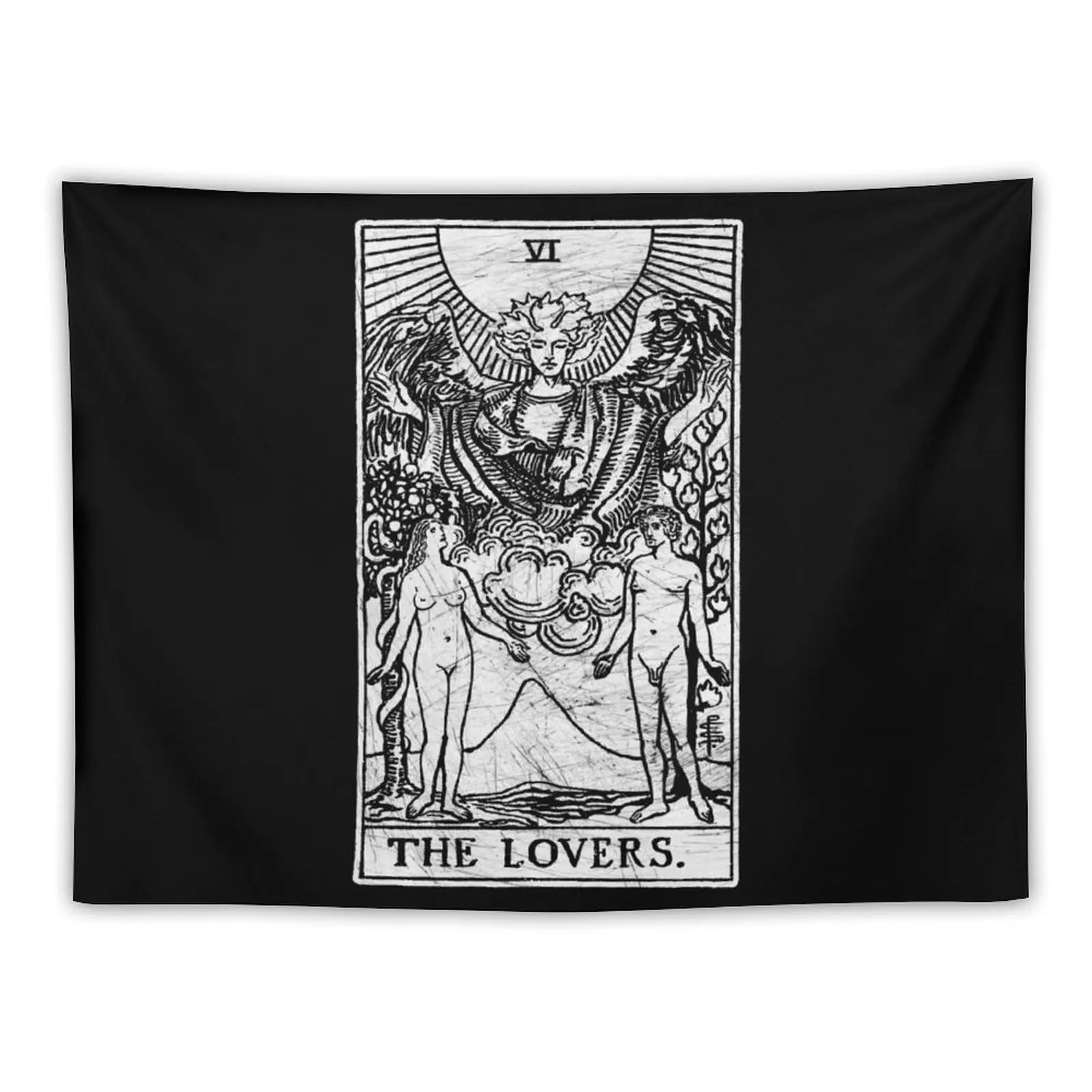 

The Lovers Tarot Card - Major Arcana - fortune telling - occult Tapestry Decoration Pictures Room Wall Wall Coverings Tapestry