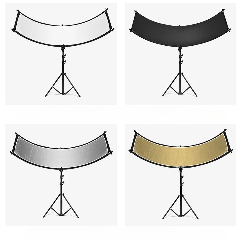 

U-shaped reflector photography curved surface arc photo fill light direct live streaming host portable props soft light screen