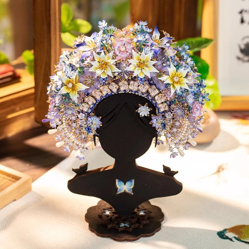 

Art Model Hairpin Flower Crown 3D Puzzle Metal Assembly Model