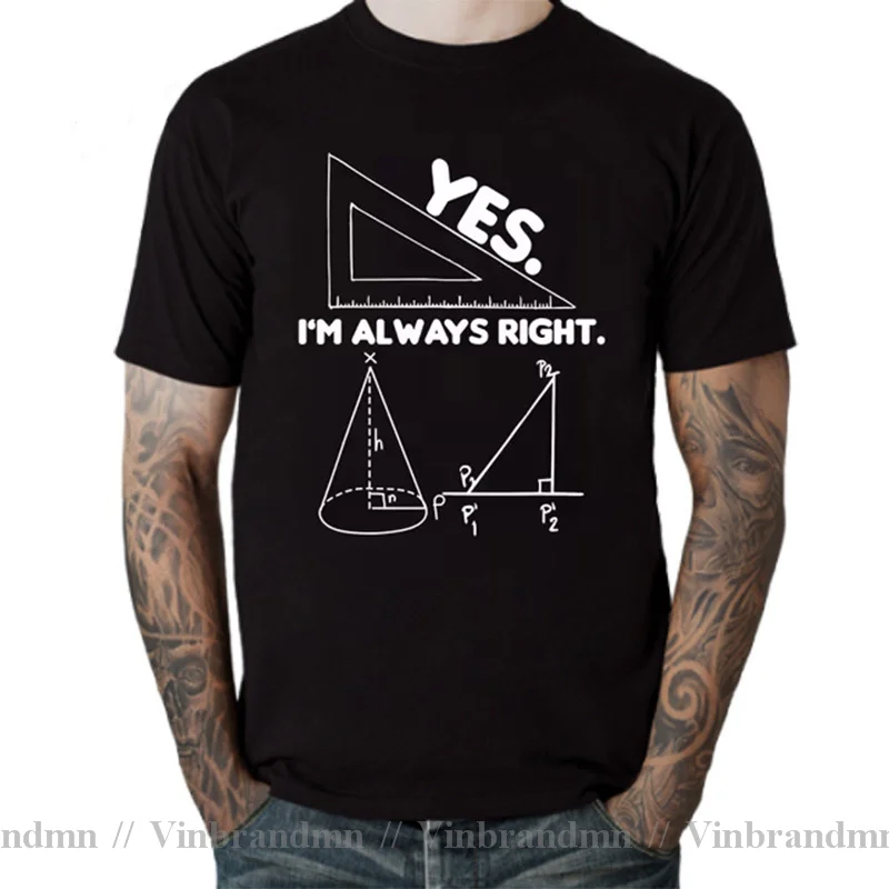 

Мужская футболка с надписью «Yes I Am Always Right»