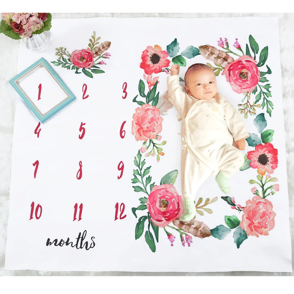 Newborn Photo Props Baby Blanket Wing Girl Swaddle Flower Photography Toys