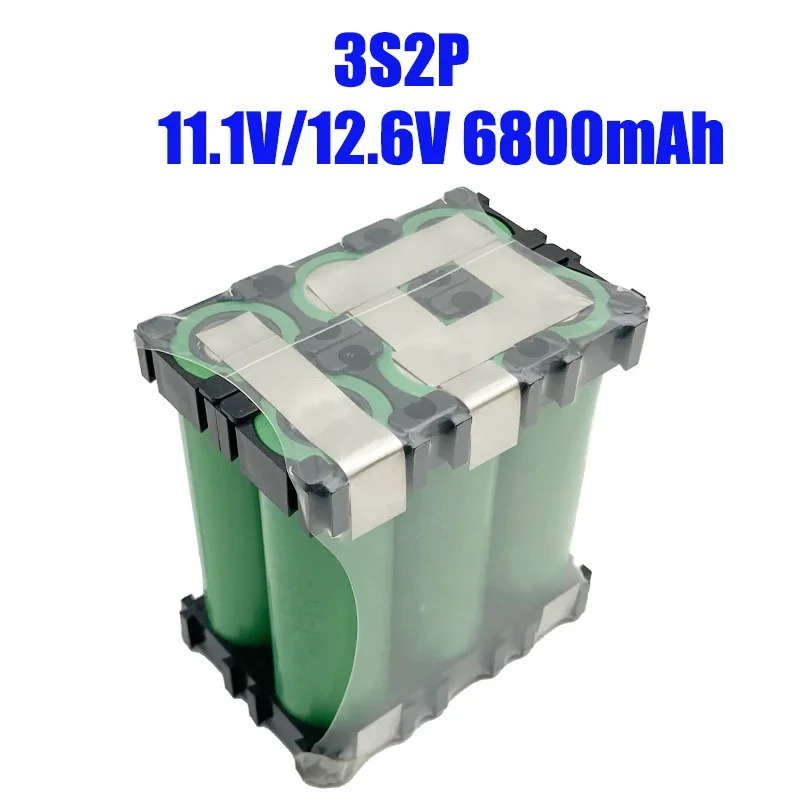6S2P 1P,5S2P 1P, 4S2P 1P, 3S2P 1P, 2S2P 1P,DIY batteries 18650 LGMJ1 3.4Ah 6.8Ah,for power tool,toy battery packs,with bracket