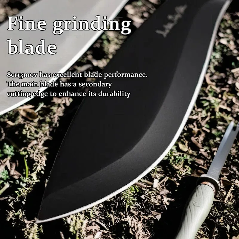 1pc stainless steel sheath pocket knife, high hardness knife, portable sheath peel knife outdoor barbecue knife