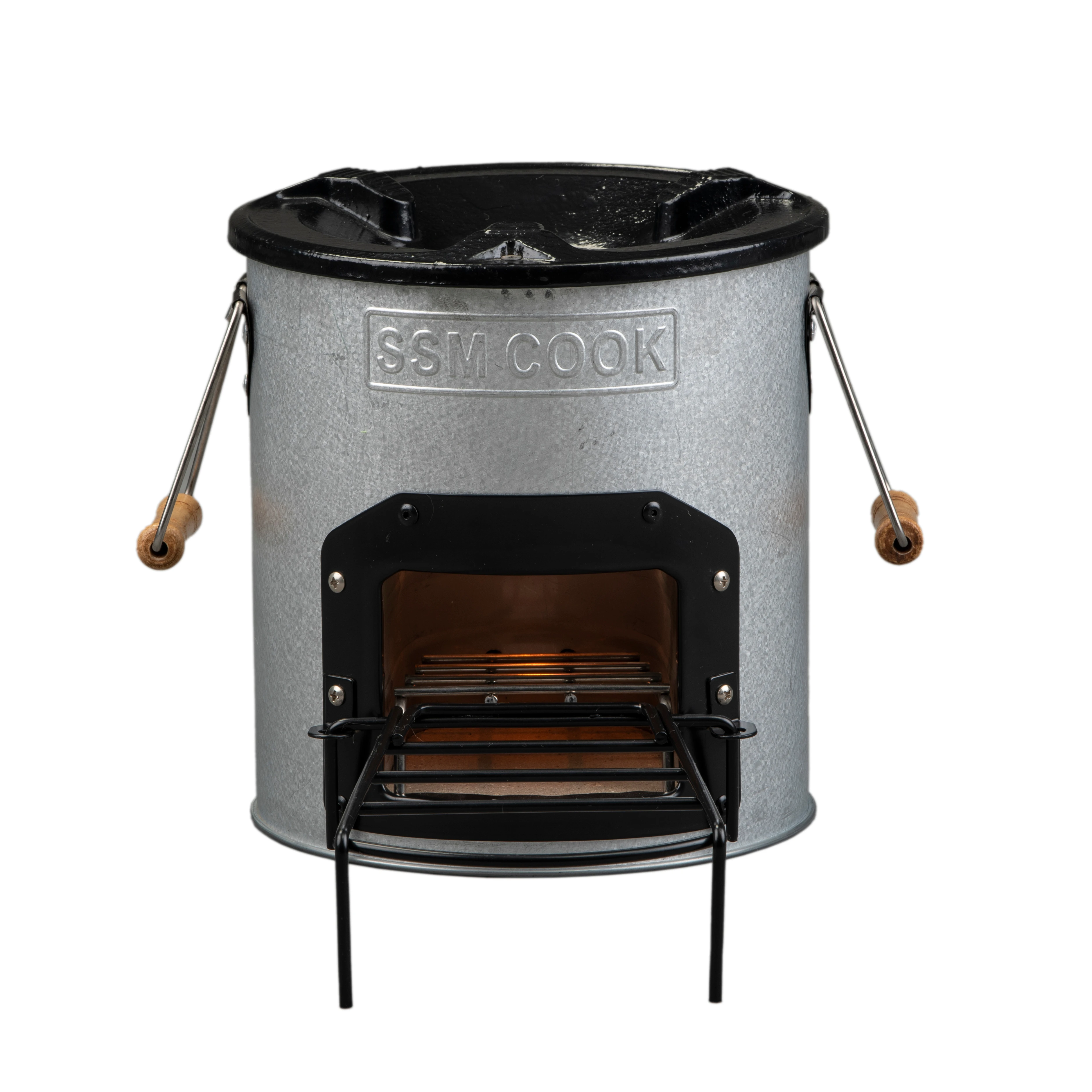 

Outdoors Camping Equipment Patio Heater Portable Camp Stove with Wood Holder