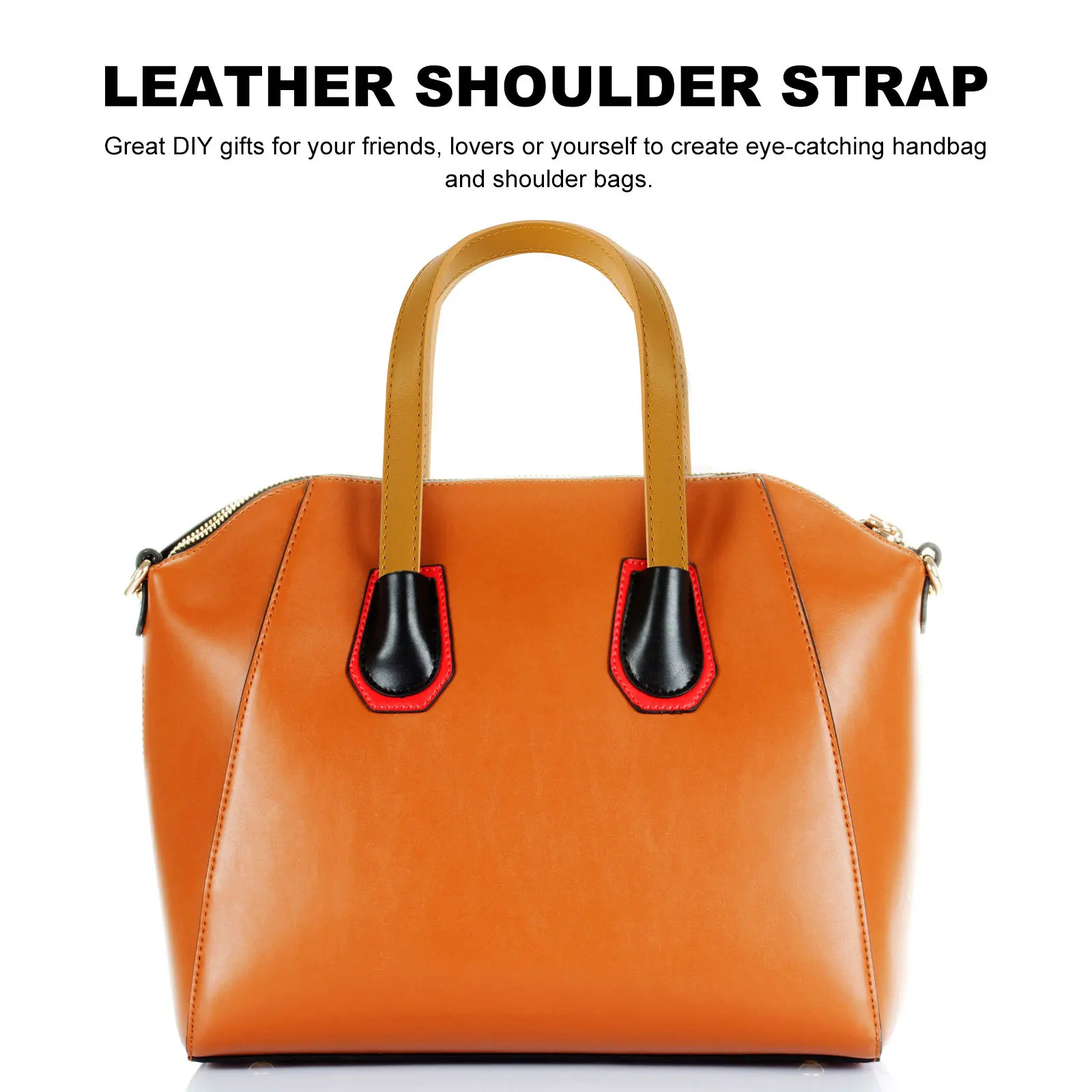 

2Set DIY Handbag Strap Replacement PU Shoulder Strap Rivet Bag Belt Durable Comfortable Bag Accessory