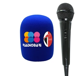 3 Pieces Personalized Foam Windscreens Customize Logo for Mic Foam Covers Windshields Flocking Handheld Microphone Covers