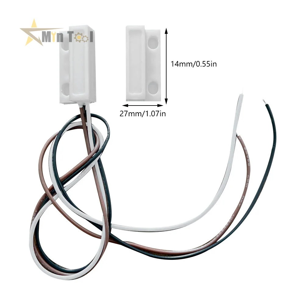 3-Wire Door Window Sensor N/C N/O Switch Magnetic Alarm100V DC Normally Closed/Opened for Home Safe Supply Accessories