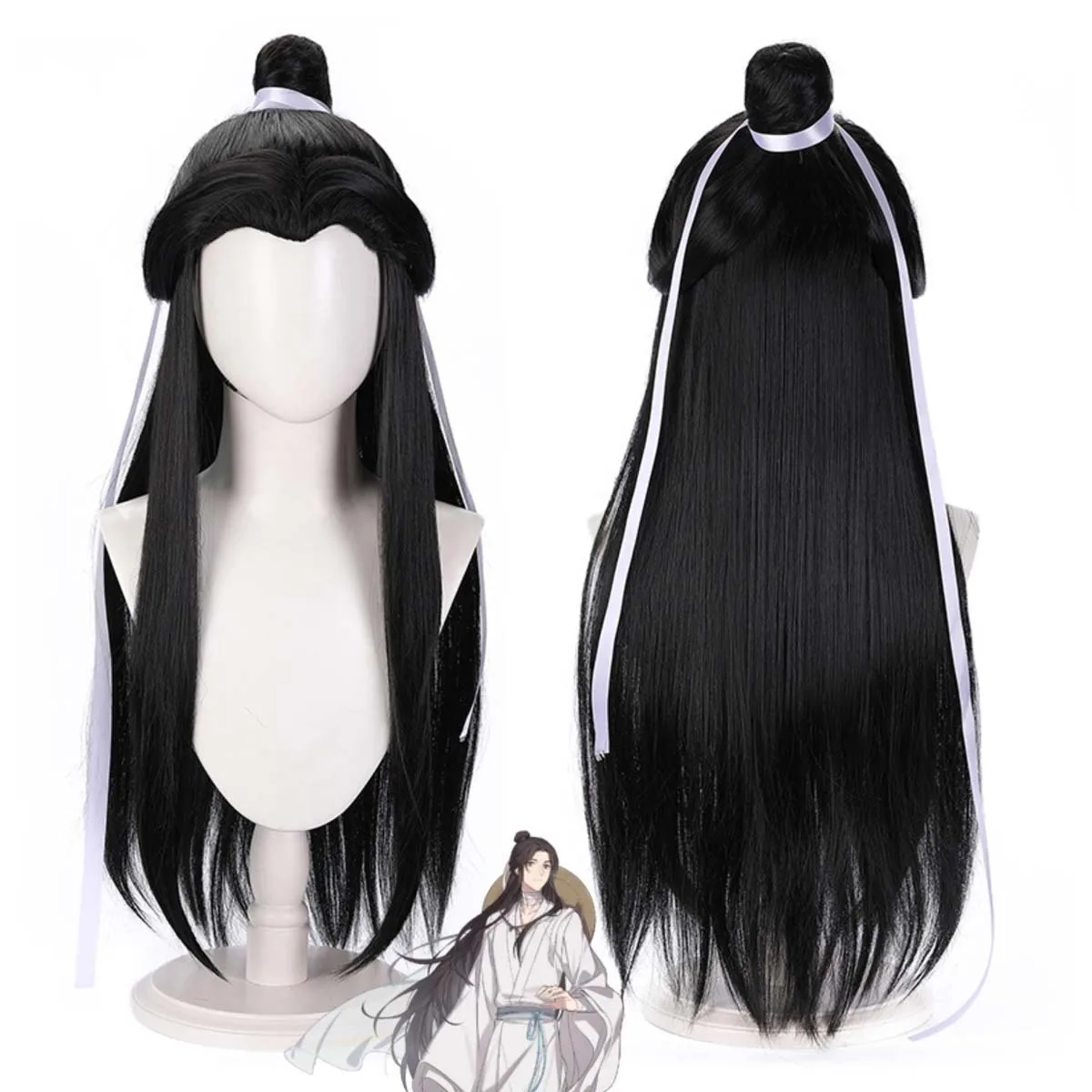 Uomini Halloween Ruolo Cosplay Anime Heaven Benedizione ufficiale Cosplay Hua Cheng Xie Lian Parrucca lunga per capelli neri