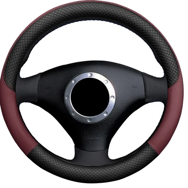 Car Steering Wheel Cover For Audi A2 8Z A3 8L Sportback A4 B6 Avant A6 C5 A8 D2 TT 8N S3 S4 RS 4 RS 6 view 5